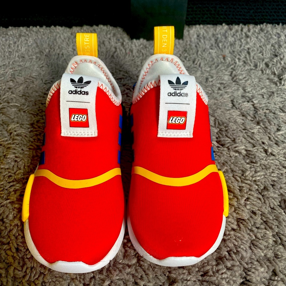 Adidas “Lego” sneakers.